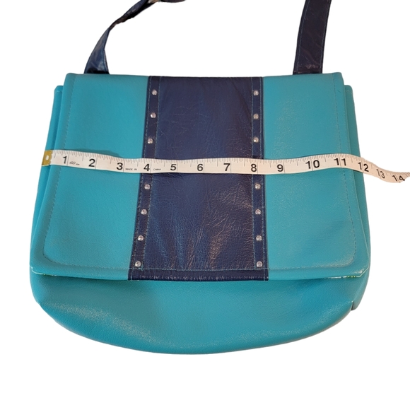 Handmade Repurposed Material Eco Friendly Crossbody Satchel Purse & Coin Purse - Picture 12 of 14